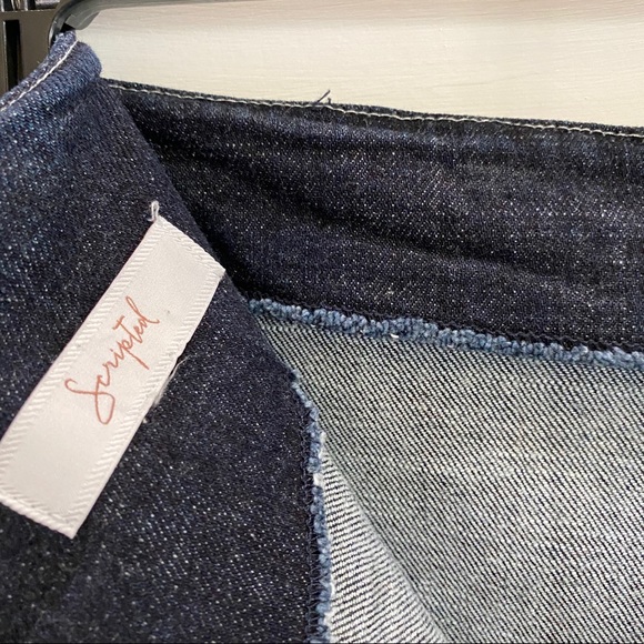 Scripted - Ruffle Denim Mini Skirt - Picture 14 of 16